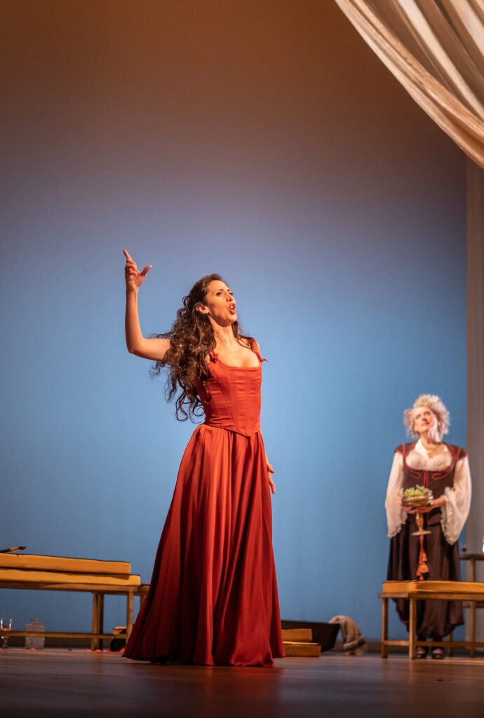Mariana Flores, La Finta Pazza Sacrati, Opéra Royal de Versailles, Capella Mediterranea